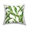 Stupell Industries Lush Green Plant Leaves Scattered Botanical Pattern Throw Pillow, 18" x 18"